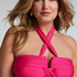Crop top de bikini Naples, Rosa