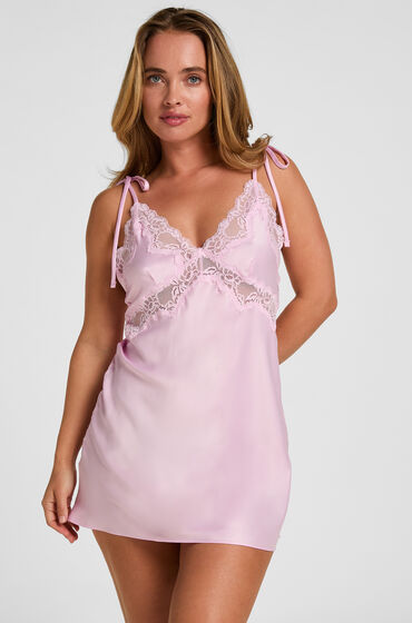 hunkemoller slipdress camelia rosa