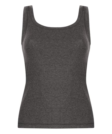 Camiseta de tirantes en algodón suave, Gris