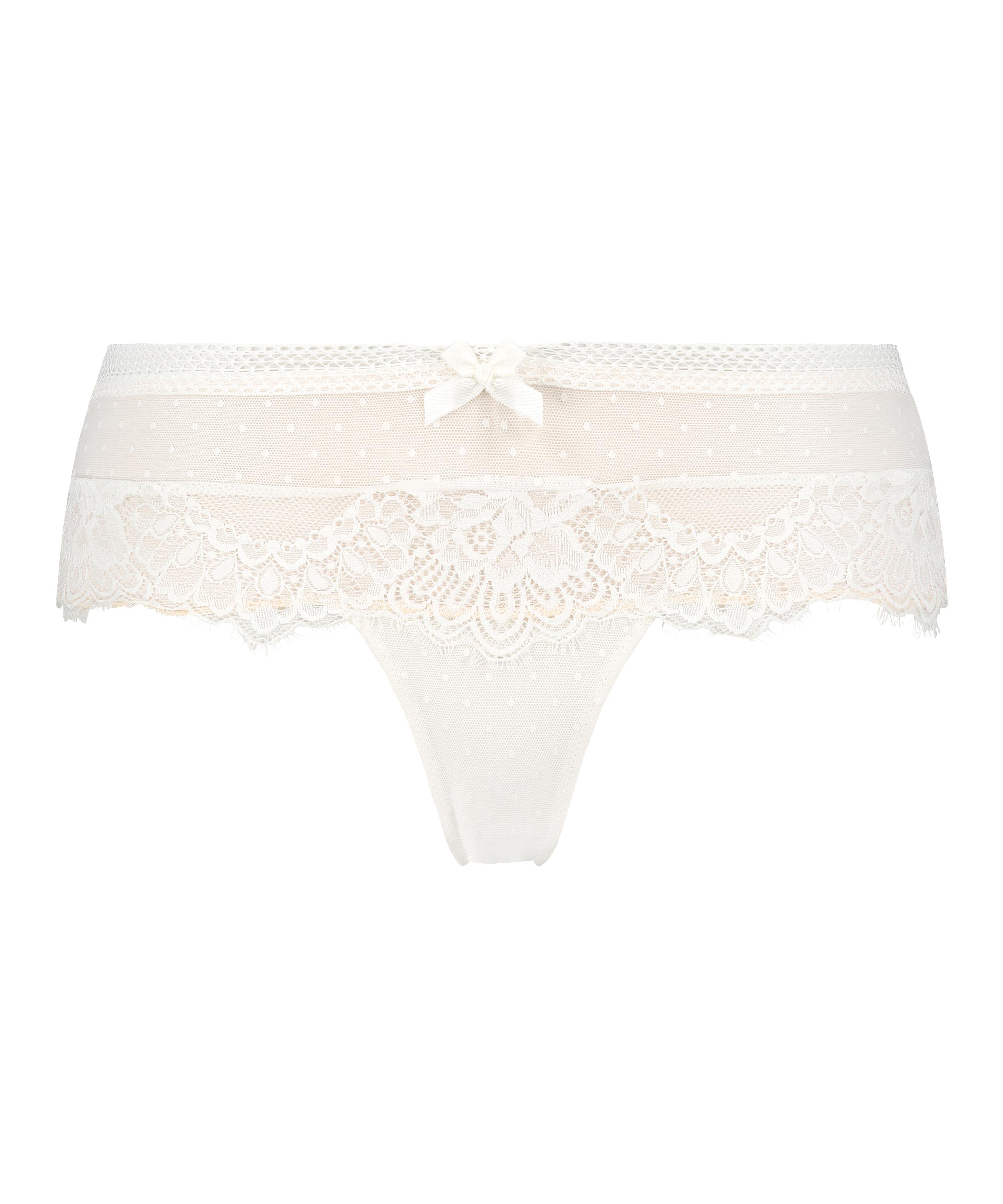 Tanga bóxer Bessie, Blanco, main