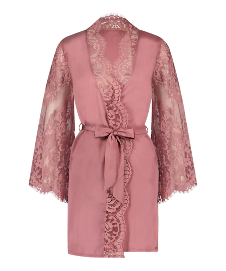 Kimono de encaje, Rosa