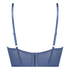 Sujetador con aros de línea larga con relleno push-up Lotta, Azul