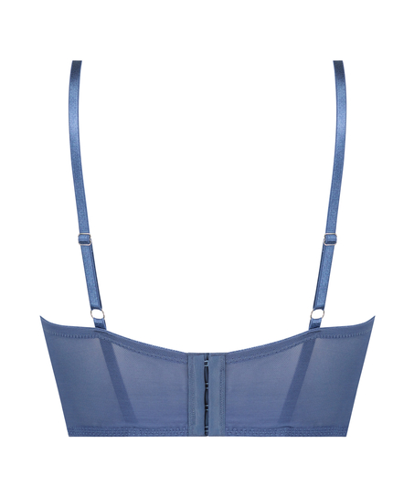 Sujetador con aros de línea larga con relleno push-up Lotta, Azul