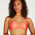 Top de bikini acolchado con aros Sunrise, Naranja