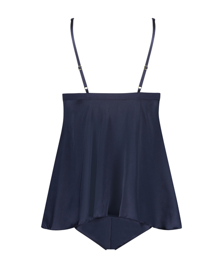 Babydoll Satin Mariah, Azul