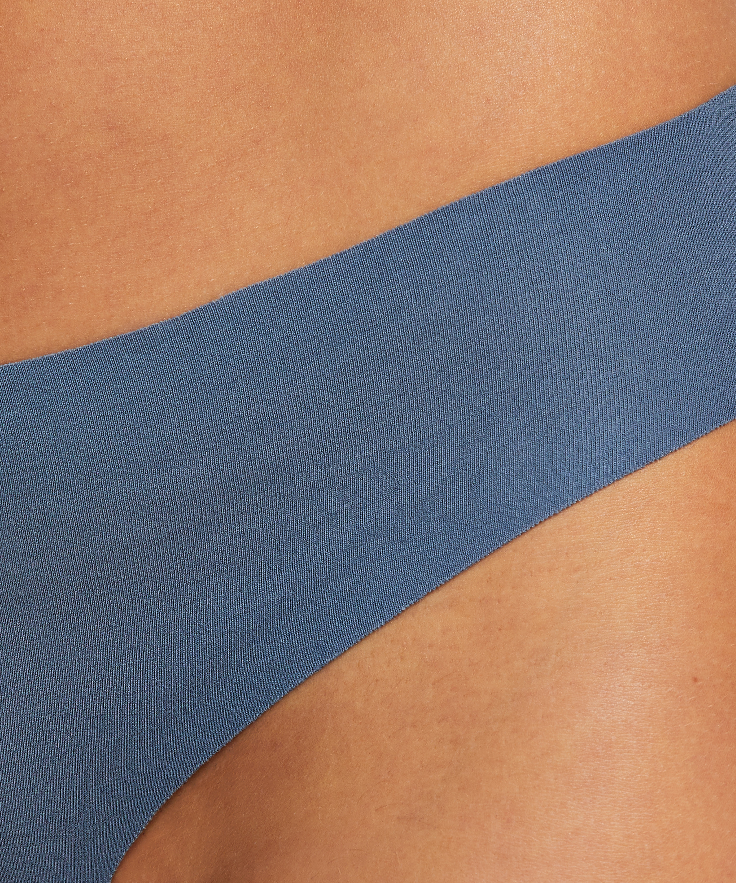 Braguita brasileña de algodón Invisible, Azul, main