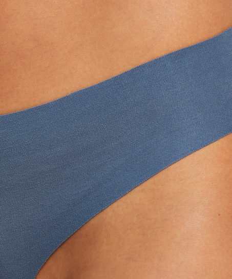 Braguita brasileña de algodón Invisible, Azul