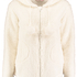 Jacket Ressy cardigown fleece, Blanco