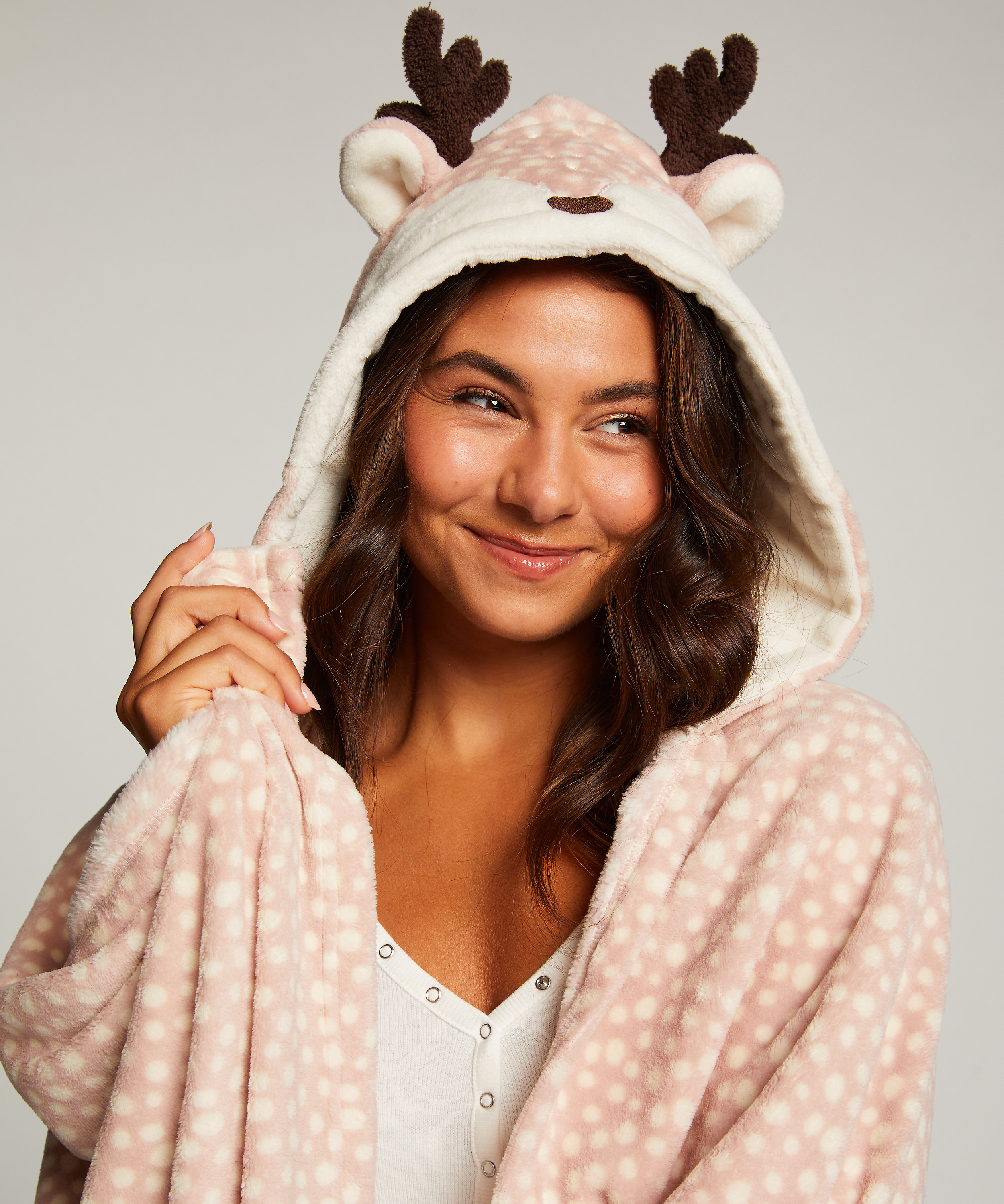 Manta para acurrucarse Reno, Rosa, main