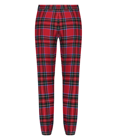 Pantalones de pijama de franela, Rojo