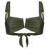 Top de bikini bandeau Crete, Verde