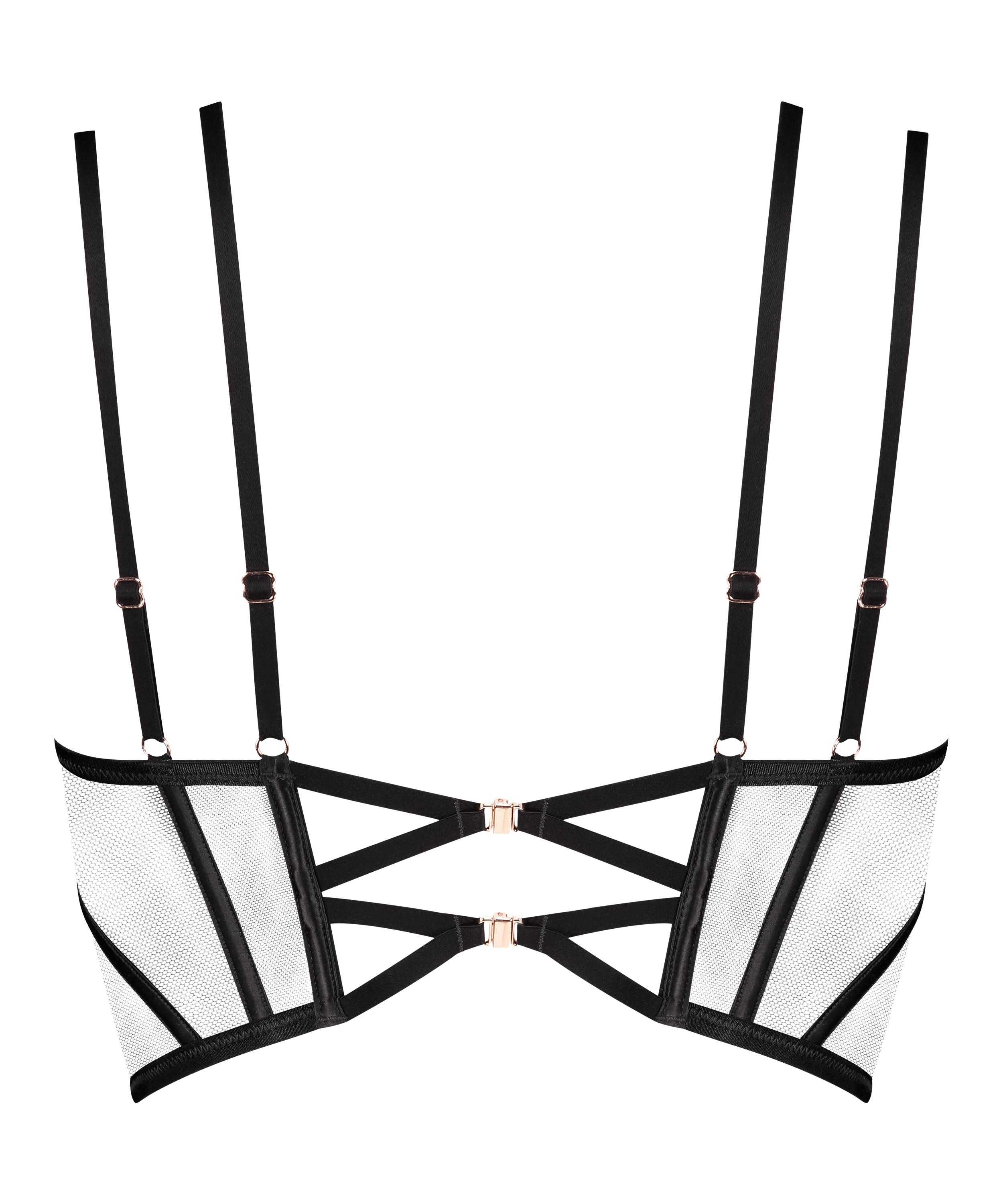 Bustier Paige, Negro, main