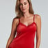Camiseta top Velours Lace, Rojo