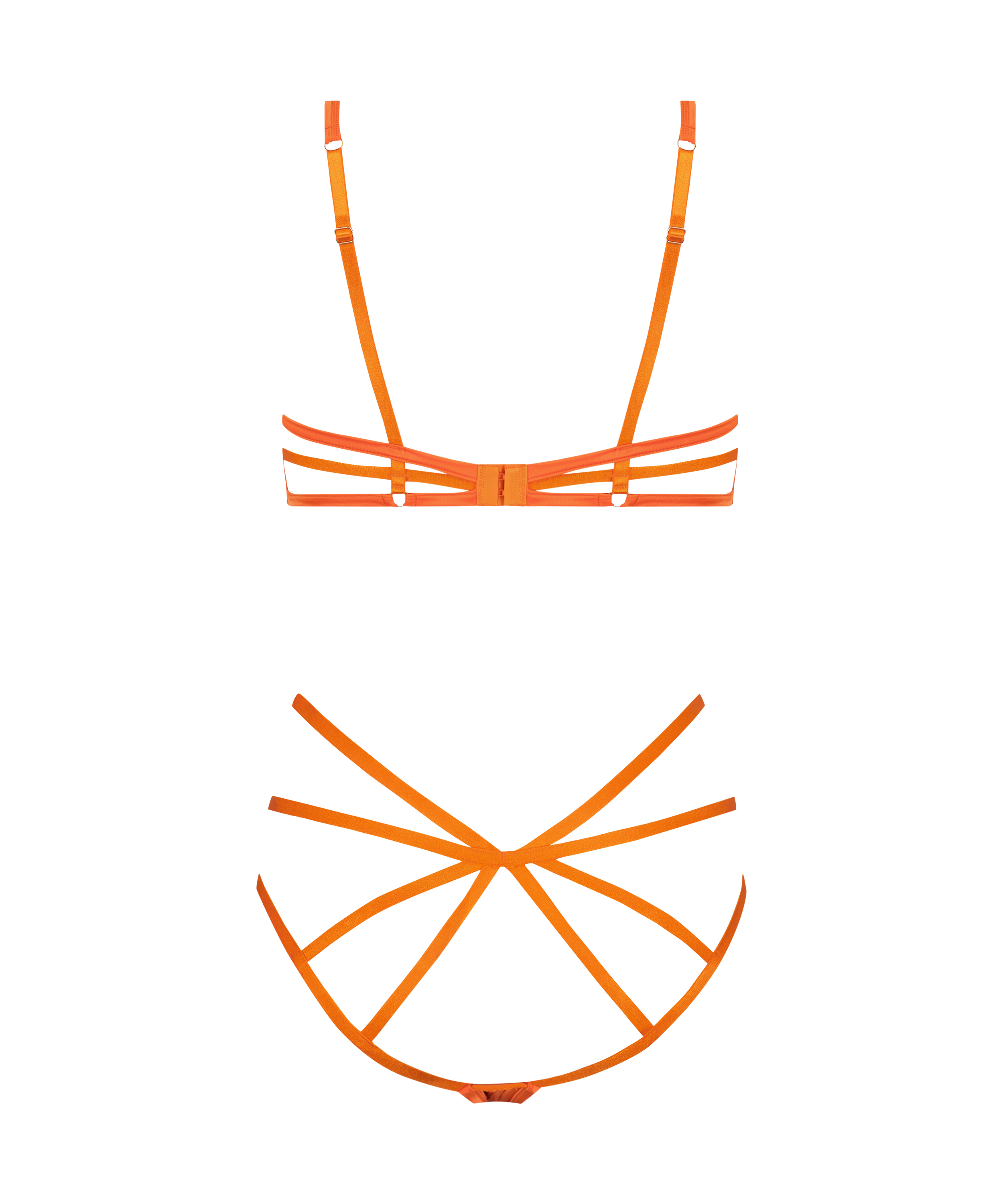 Private bodi entrepierna abierta Mitzy, Naranja, main