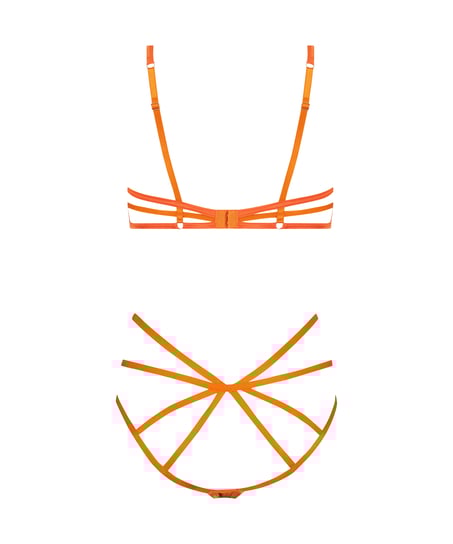 Private bodi entrepierna abierta Mitzy, Naranja