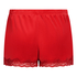 Short Velours Lace, Rojo