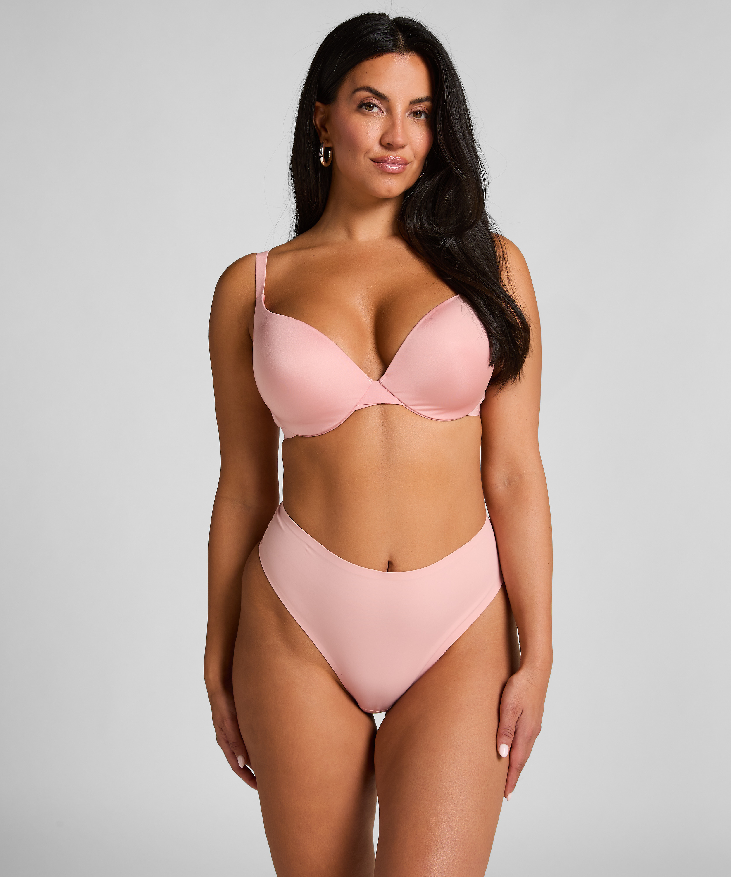 Sujetador push-up de aros preformado Smooth, Rosa, main