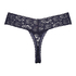 Tanga de corte ultra bajo en forma de V, Azul