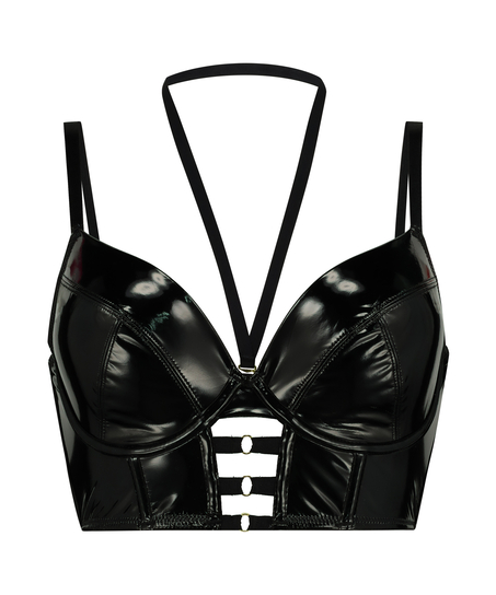 Sujetador longline de aros preformado Seductora, Negro