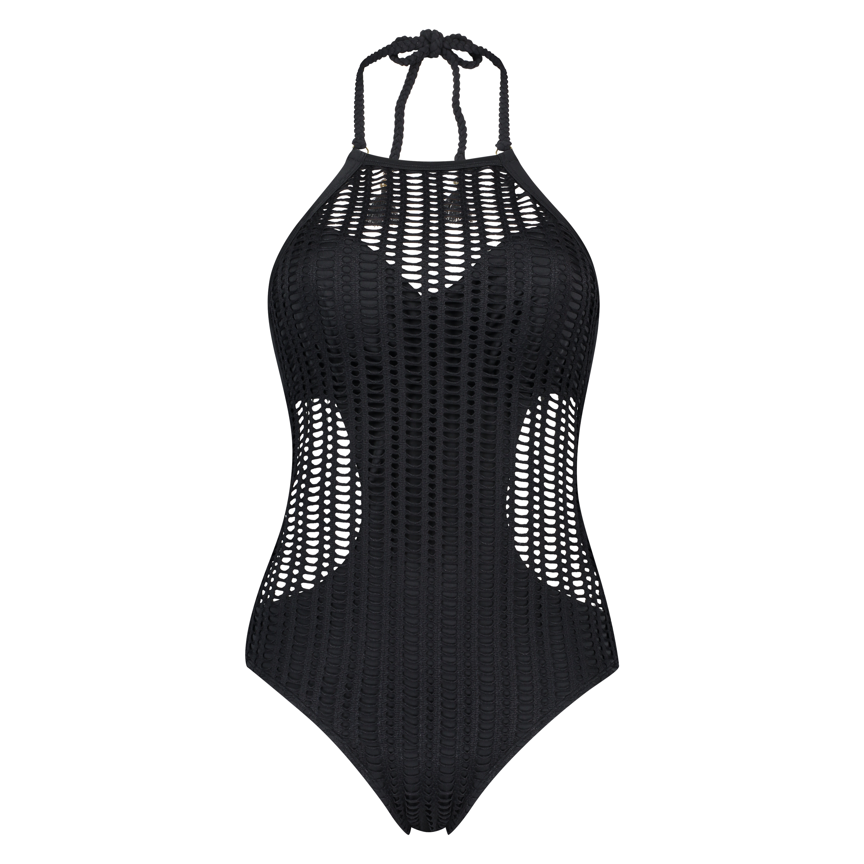 Traje de ba&ntilde;o Borneo Mesh, Negro, main