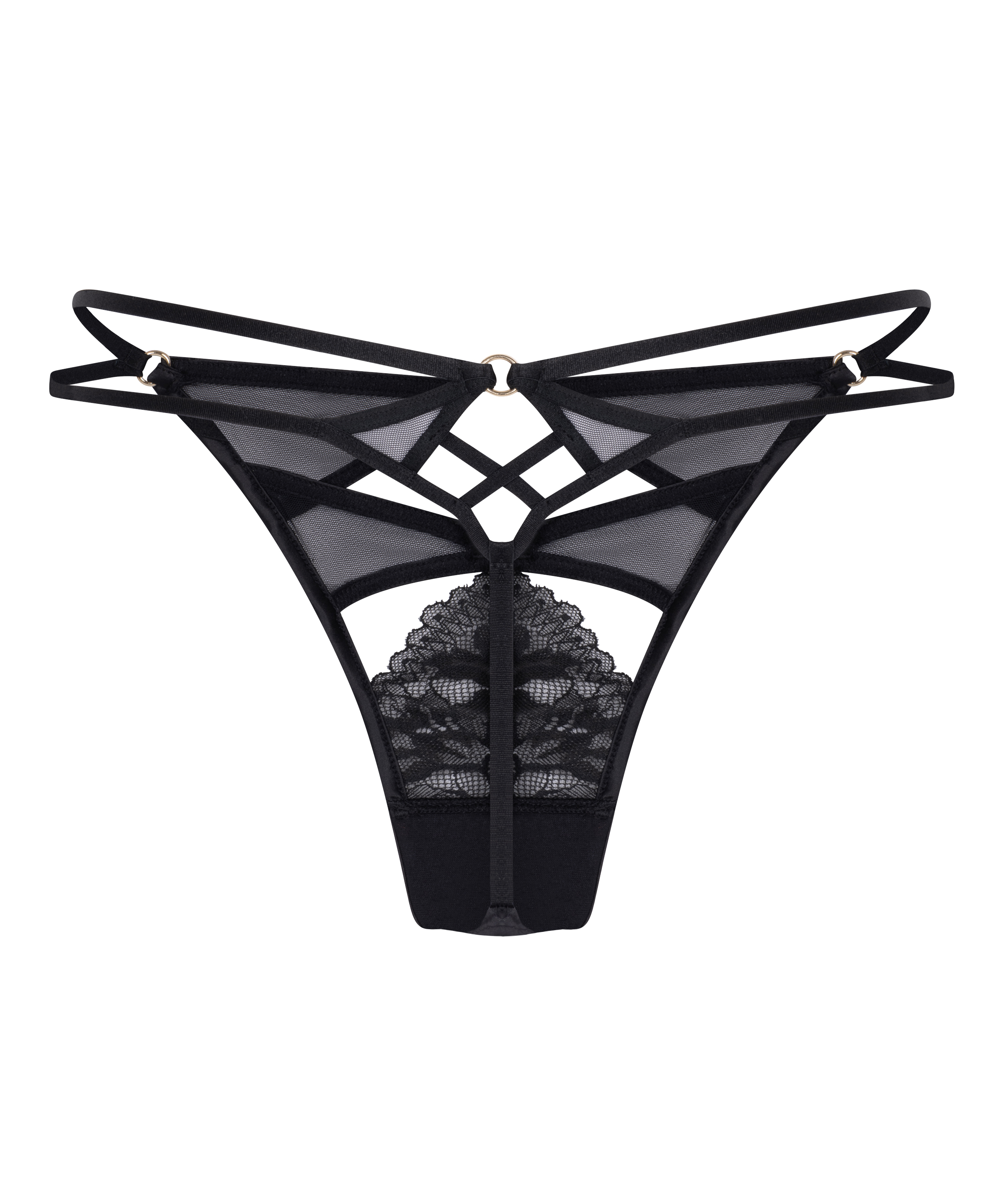 Tanga de talle alto Amel , Negro, main