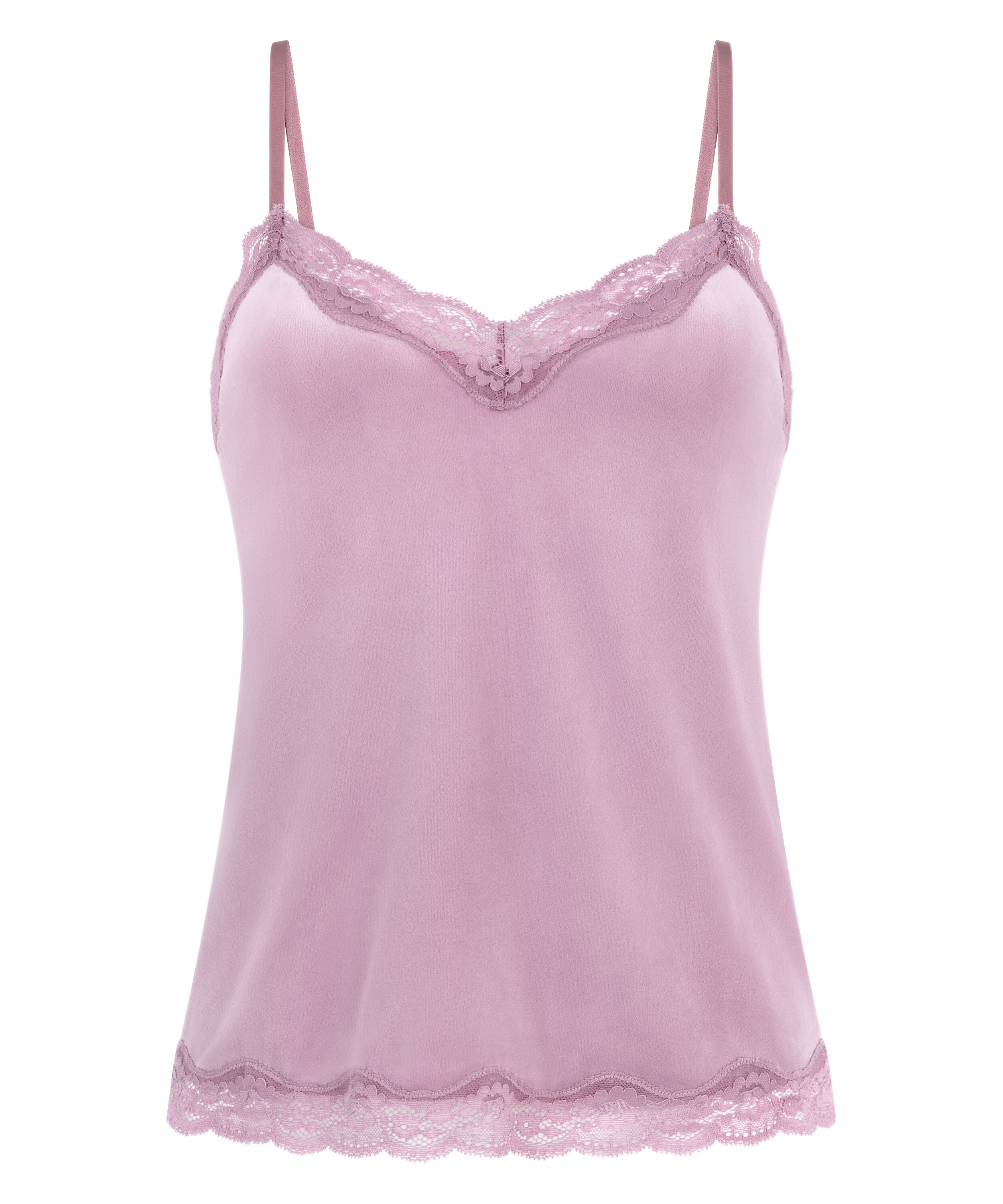 Camiseta top Velours Lace, Morado