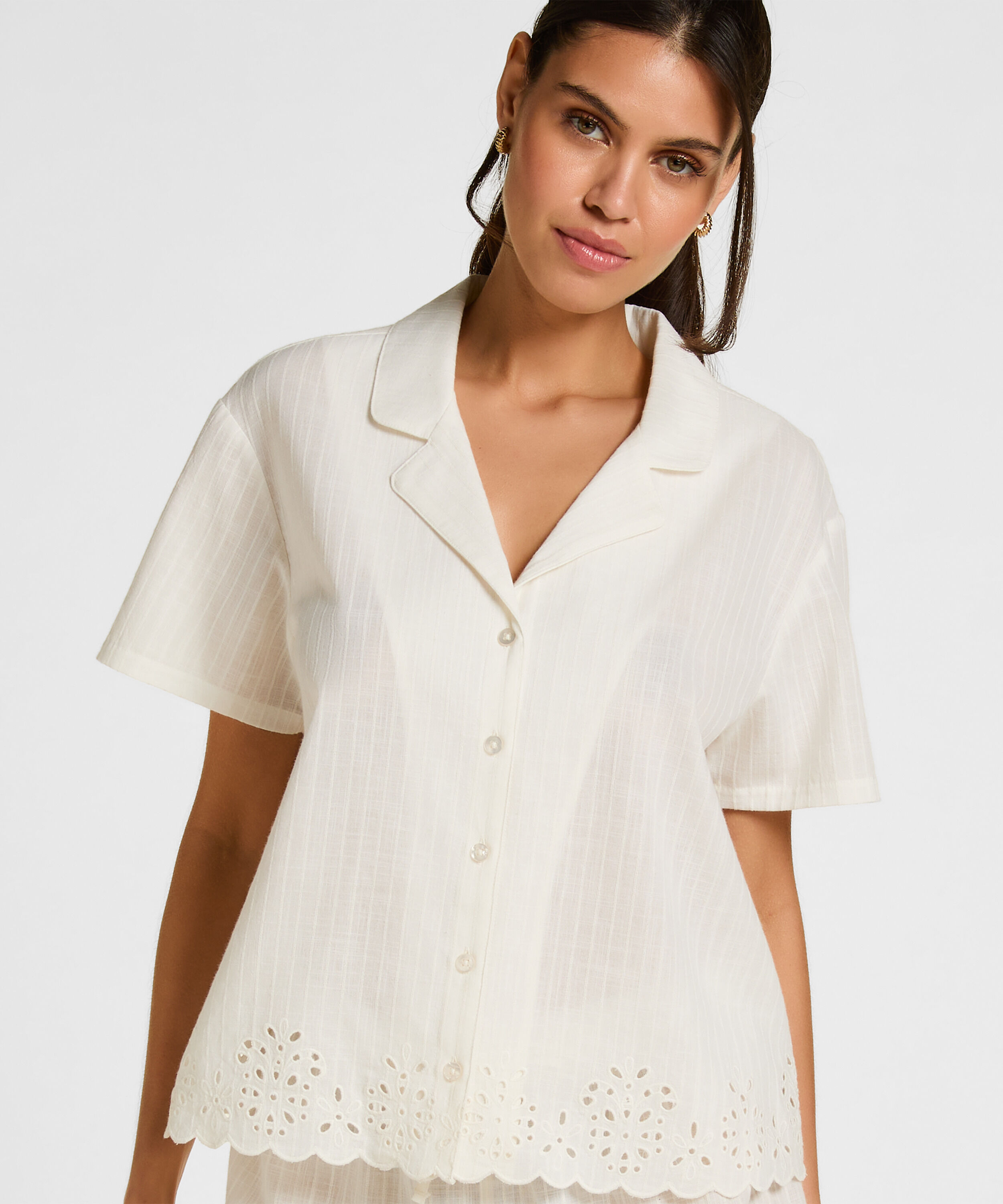Jacket Scallop, Blanco