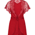 Kimono de sat&eacute;n Coco, Rojo