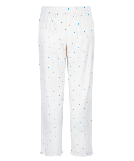 Pantal&oacute;n de pijama Pointelle, Azul