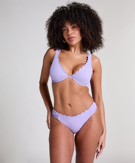 Braguita de Bikini Rio Scallop, Morado