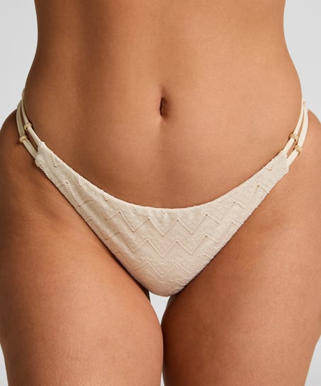 Braguita de Bikini Crochet, Blanco