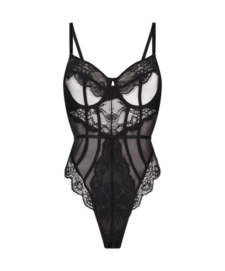 Body con aros Brie, Negro