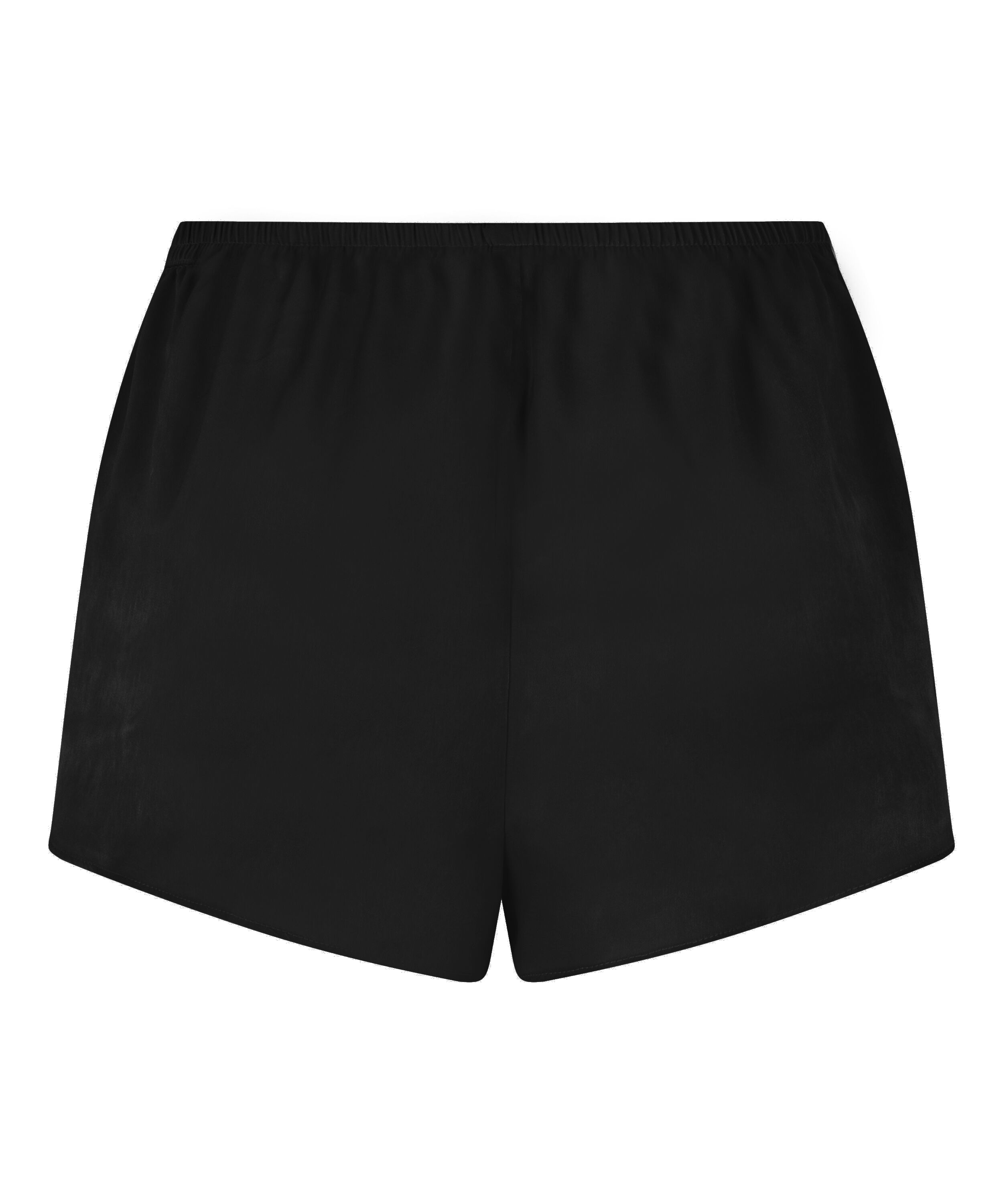 Short de sat&eacute;n Minimal, Negro