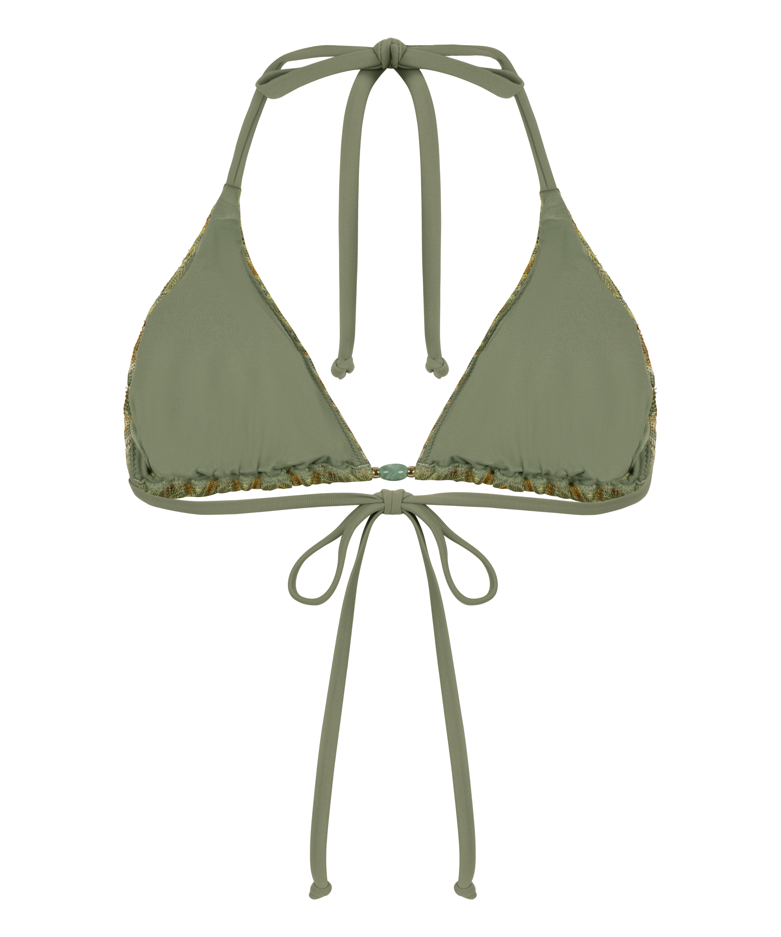 Top de bikini de triángulo Cali, Verde, main