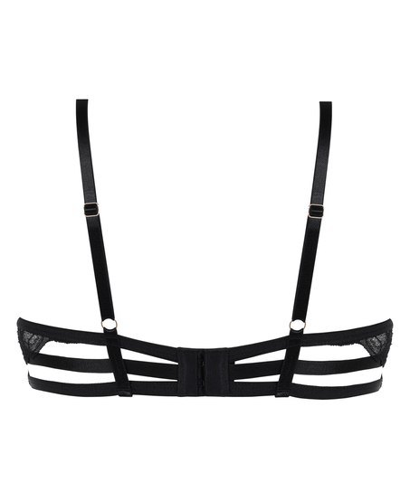 Sujetador con aros y relleno Cierra, Negro