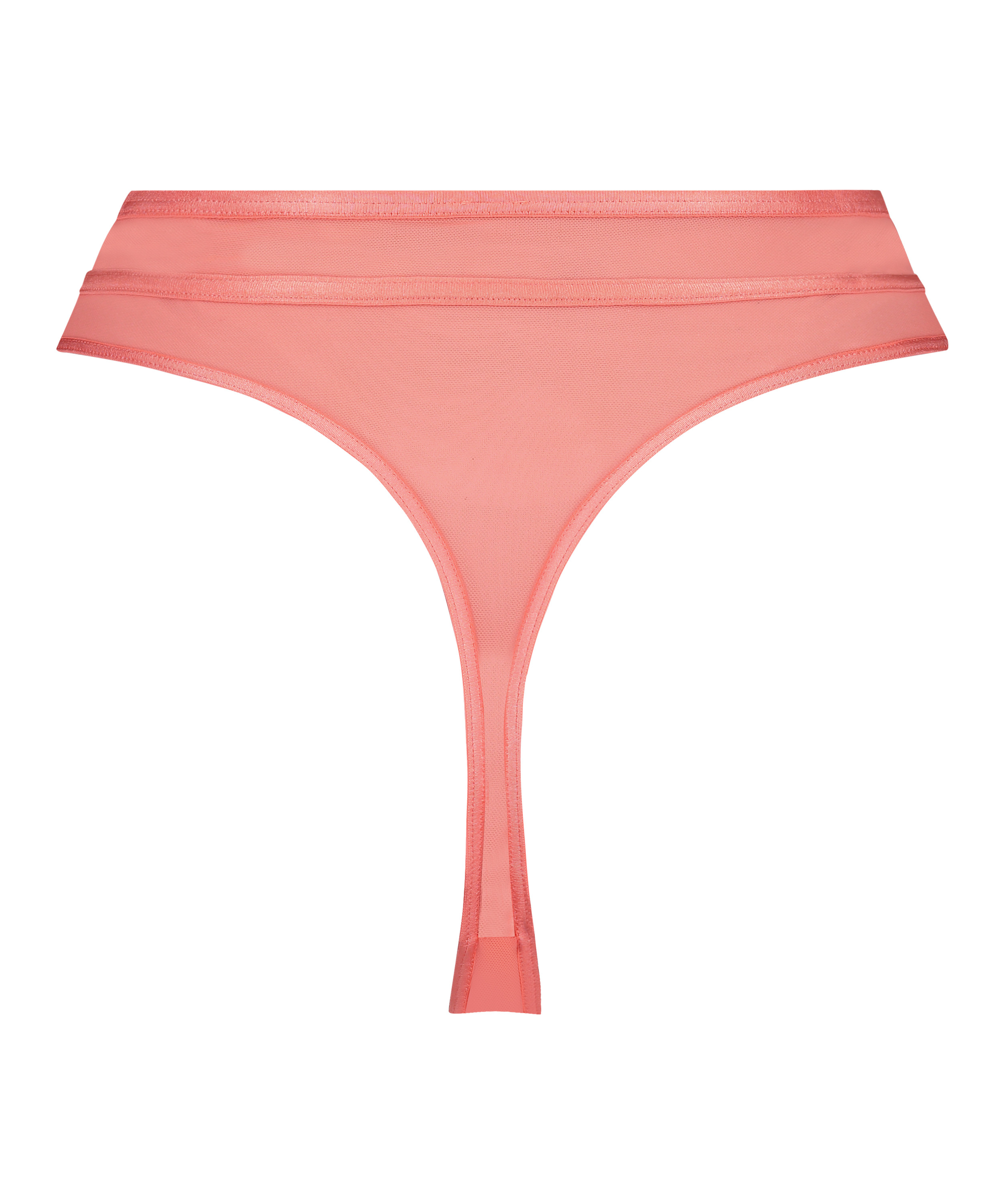 Tanga de tiro alto Sexy Mesh, Naranja, main