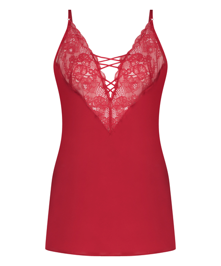 Vestido lencero Kaely, Rojo