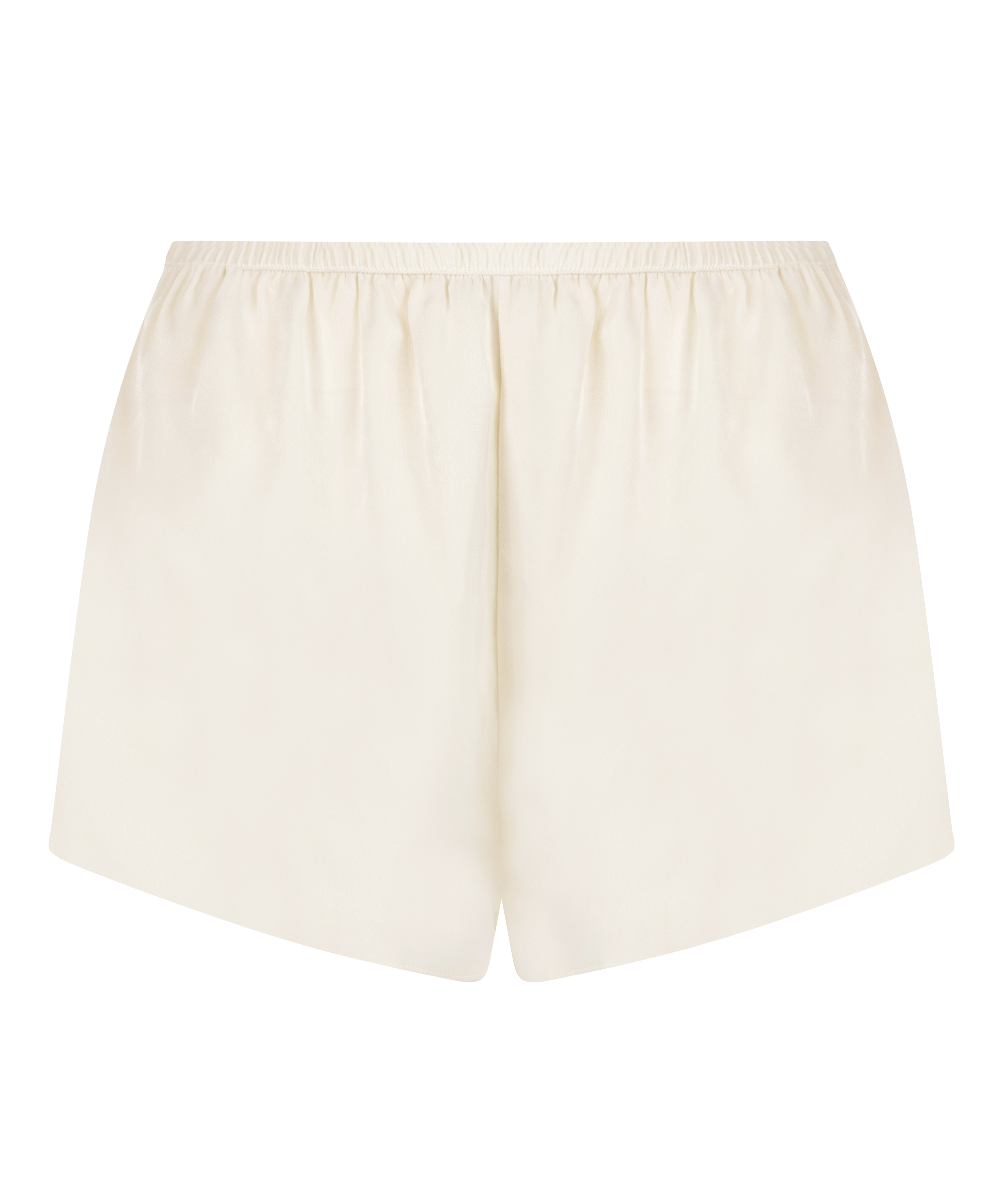 Short de satén Minimal, Blanco, main