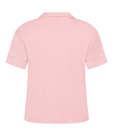 Chaqueta de manga corta de jersey Essential, Rosa