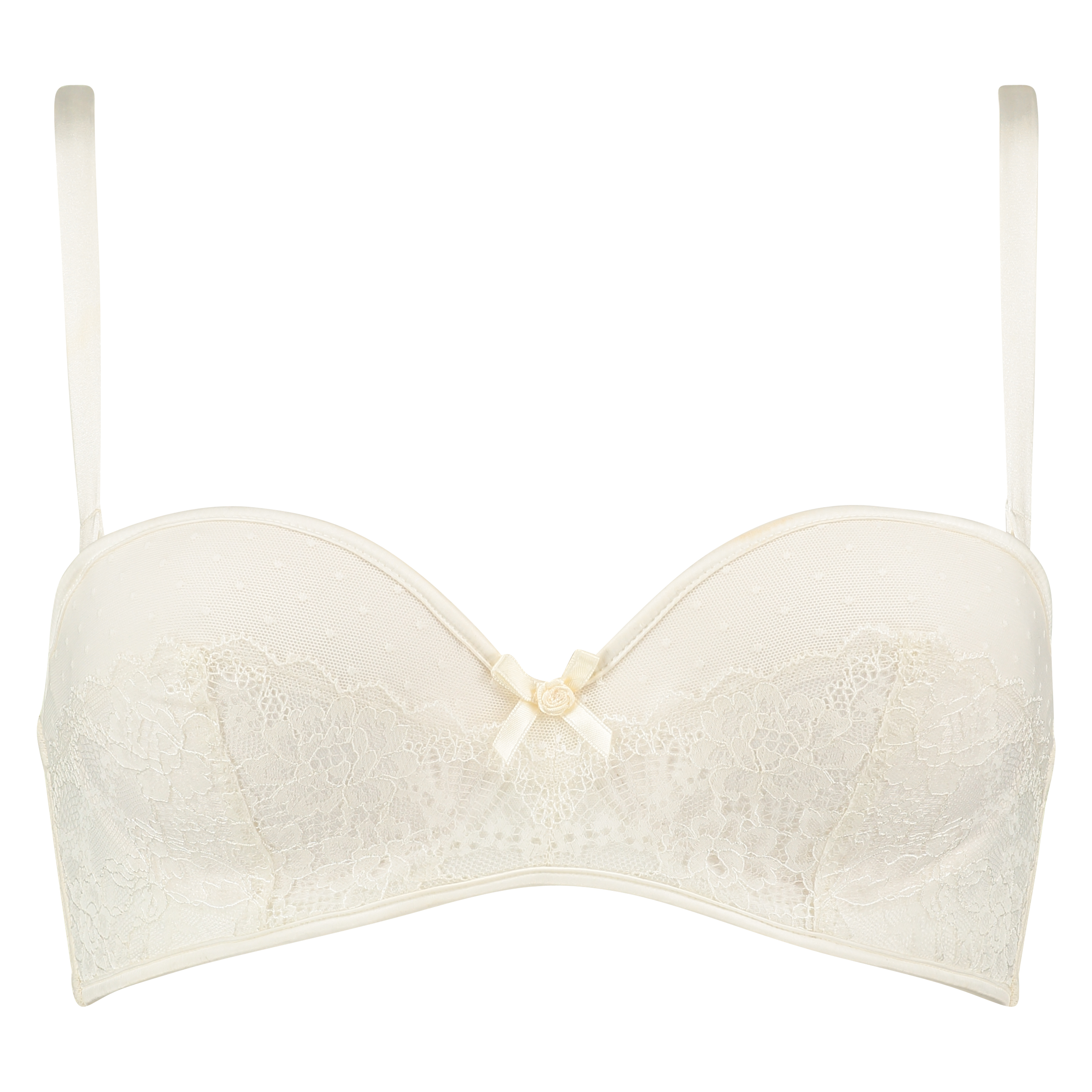 Sujetador de aros preformado Rose strapless, Blanco, main