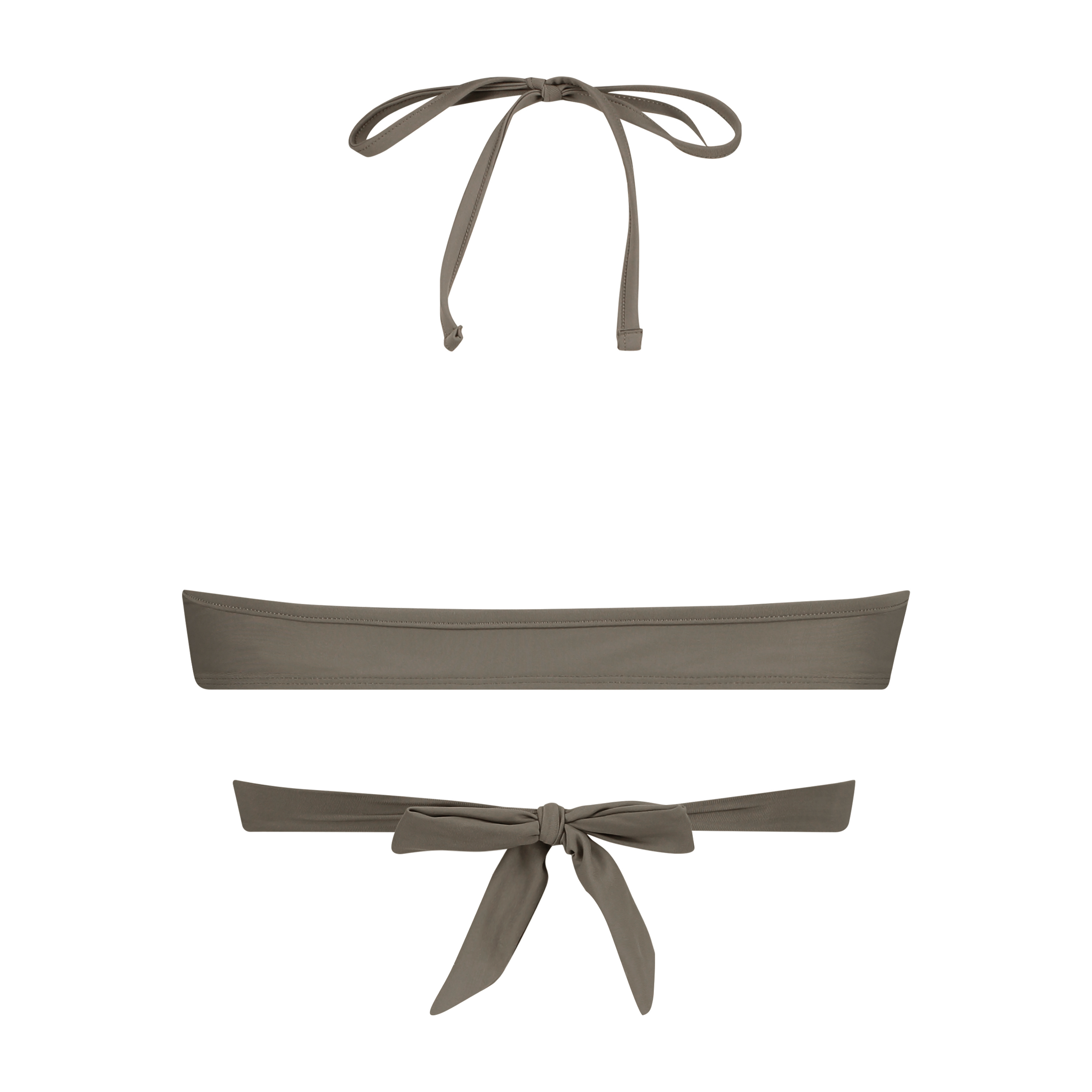 Top de bikini triangular Tribe, Verde, main