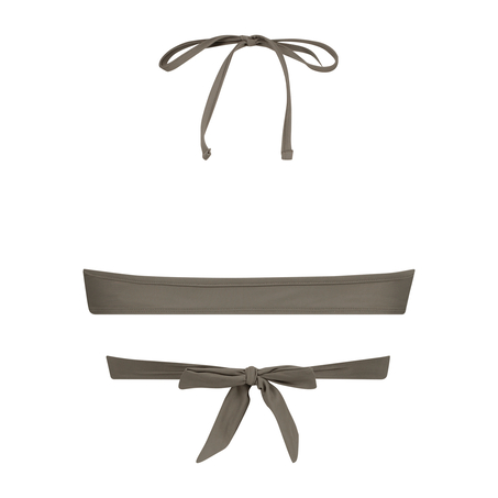 Top de bikini triangular Tribe, Verde