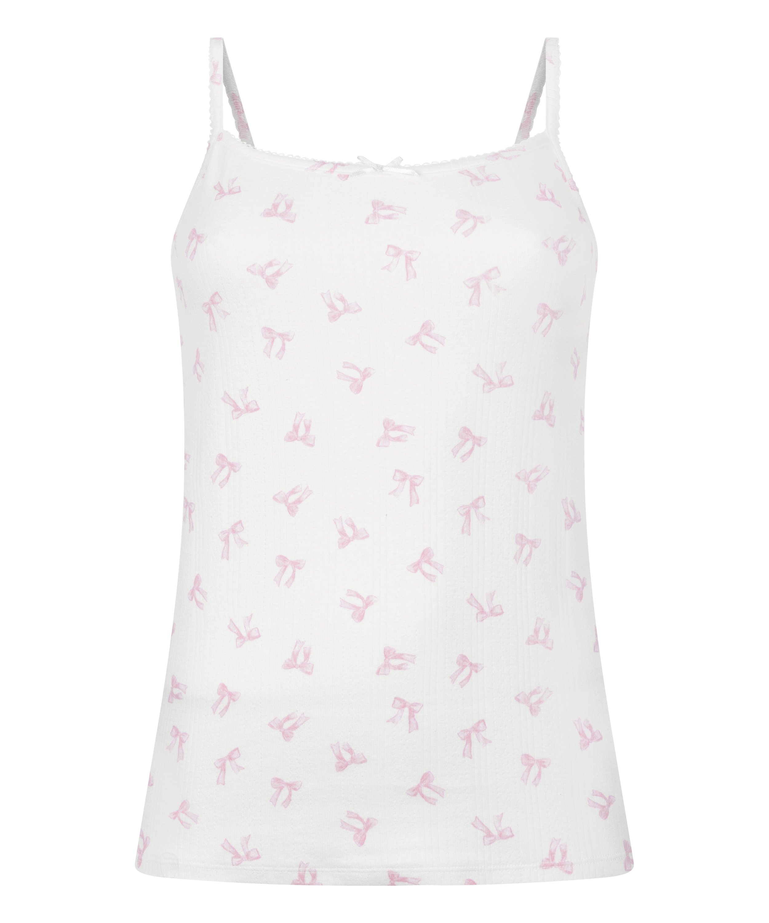 Camisola en pointelle, Blanco, main