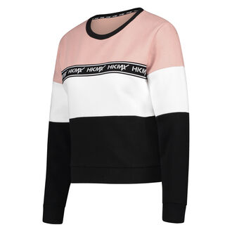 Sudadera polar de HKMX Colourblock, Rosa