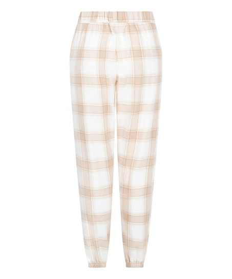 Pantalones de pijama de franela, Beige