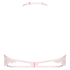 Sujetador cuello halter con aros sin relleno Eve, Rosa
