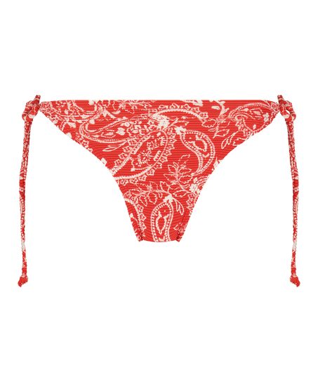 Braguita de bikini brasileña Paisley, Rojo