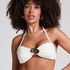 Top de bikini bandeau Cabo, Blanco