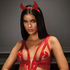 Lillith, el conjunto para vestir de diablilla, Rojo