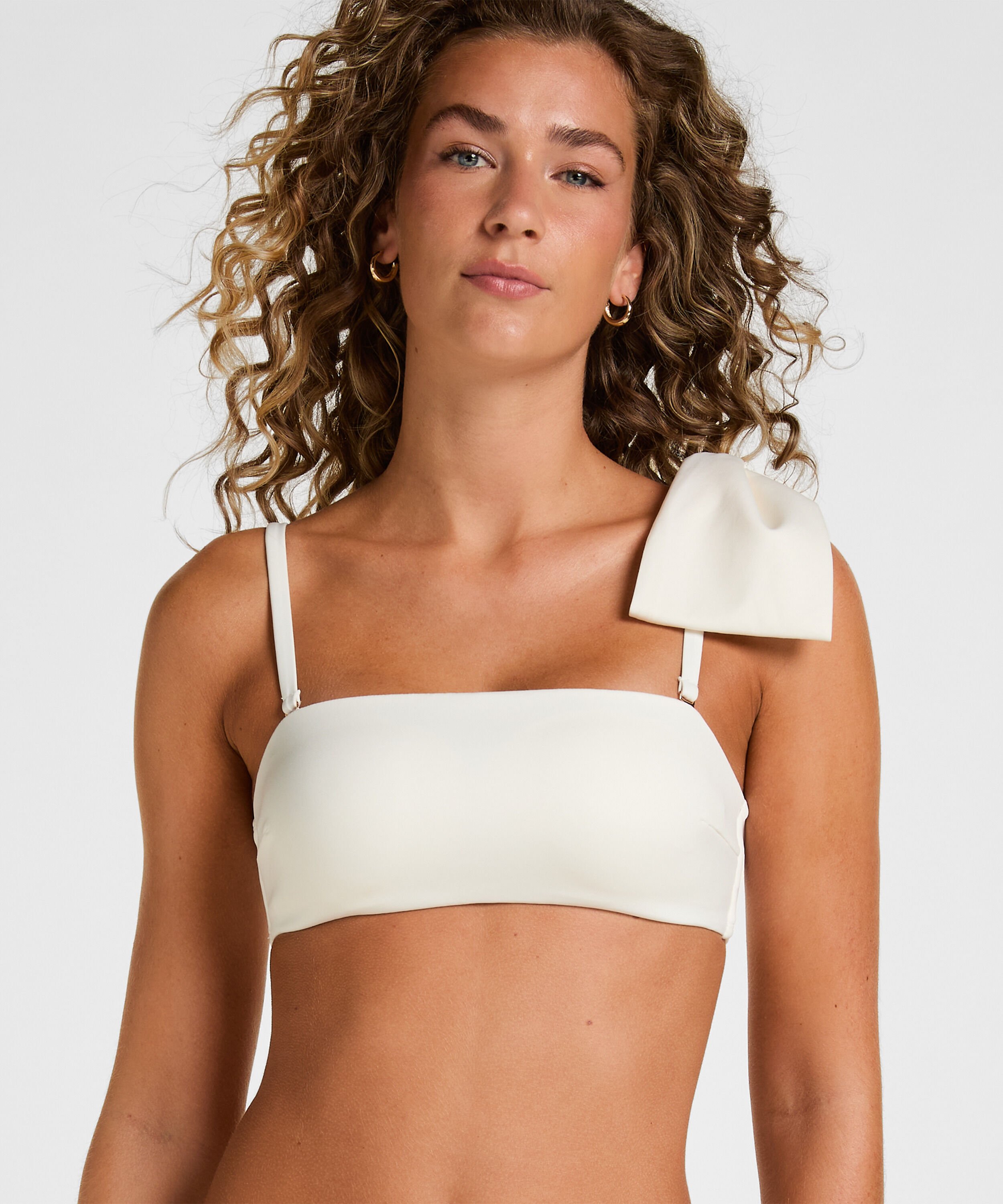 Bandeau Bikini Top Como, Blanco